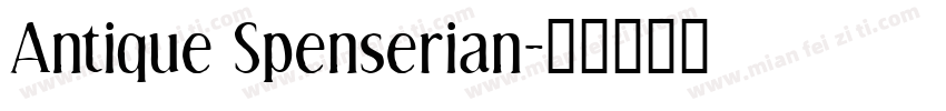 Antique Spenserian字体转换